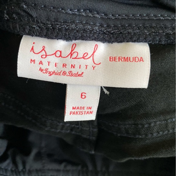 Isabel Maternity Crossover Panel bermuda Shorts - Picture 3 of 13